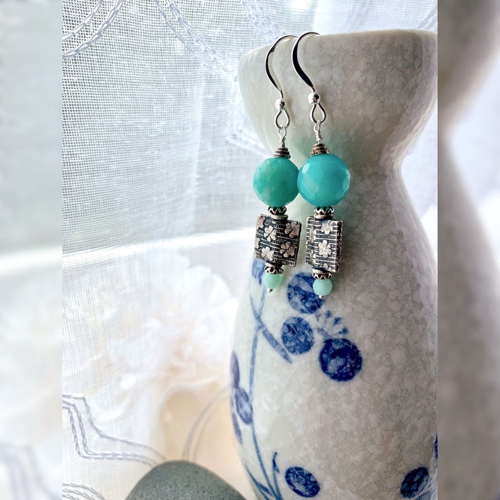 Handmade Amazonite earrings